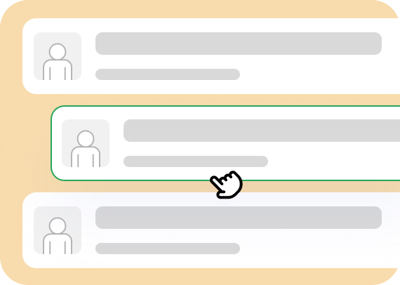 Illustration of applicant selection